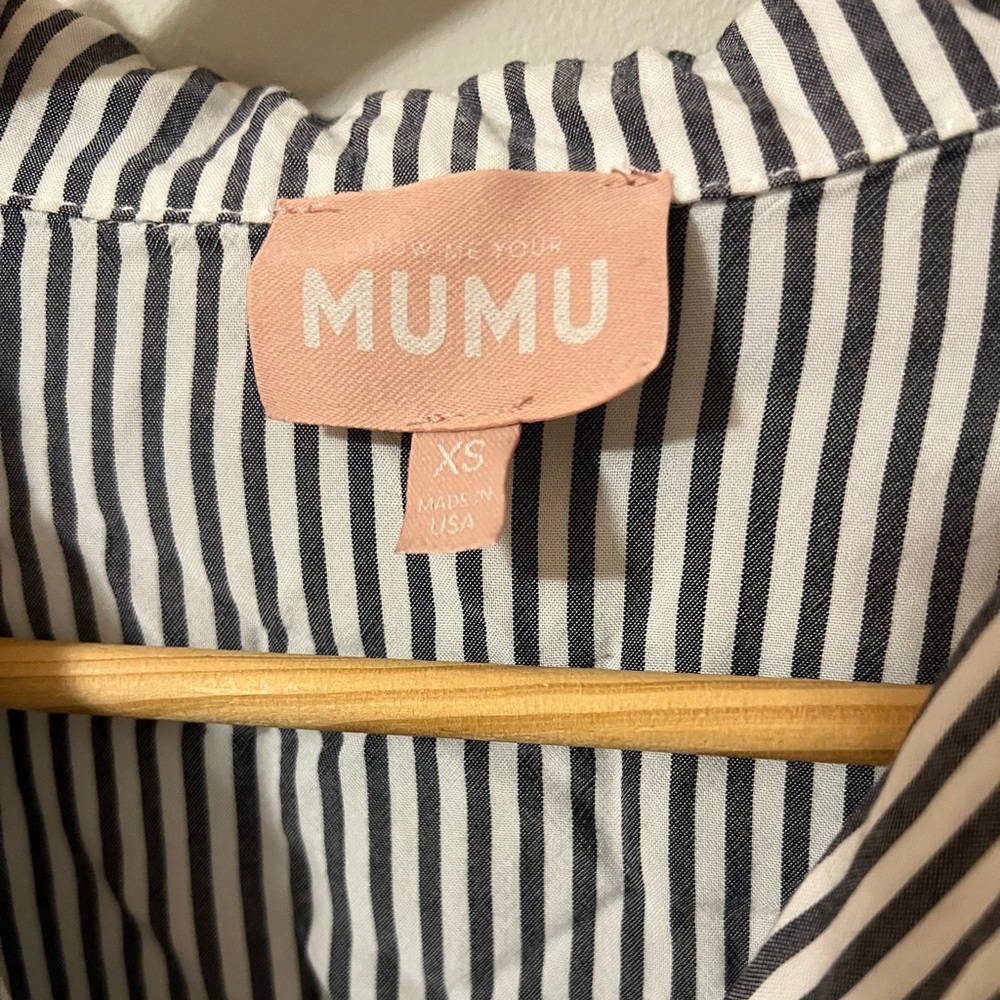 Show Me Your Mumu Lorolie Stripe Button Down Coverup Shirt - Picture 6 of 10